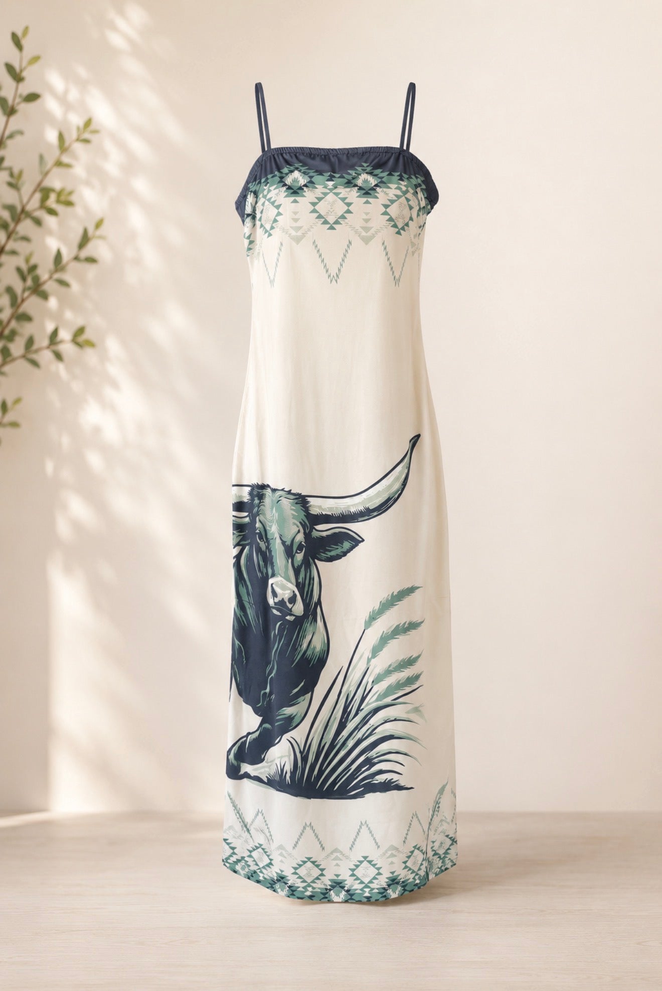 Turquoise Trails Longhorn Dress