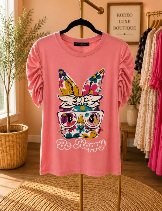 Be Hoppy Bunny Graphic Tee