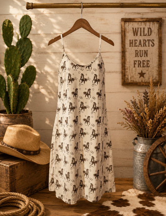 Wild Mustang Slip Dress