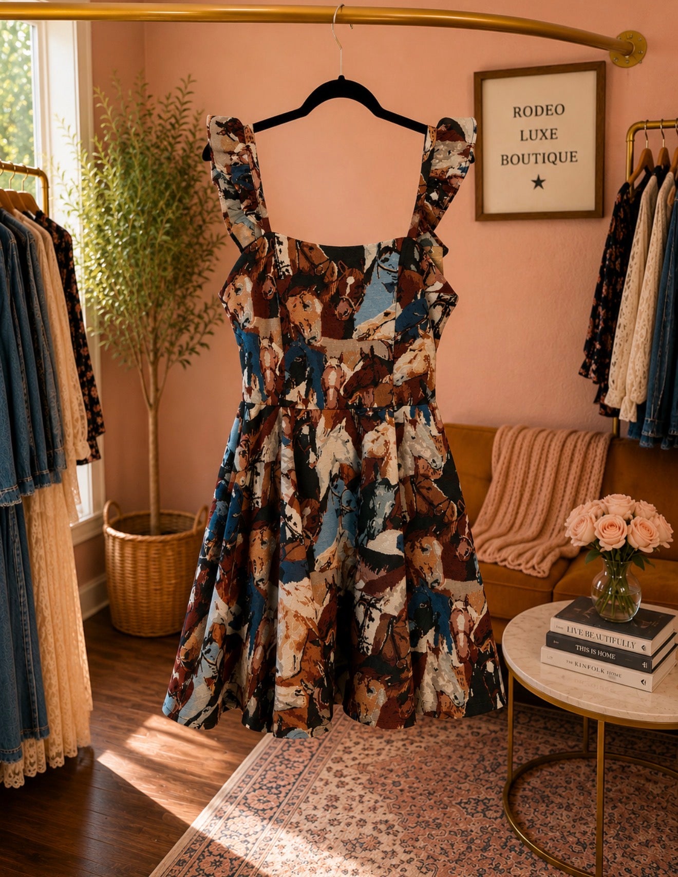 Western Spirit Ruffle Dress